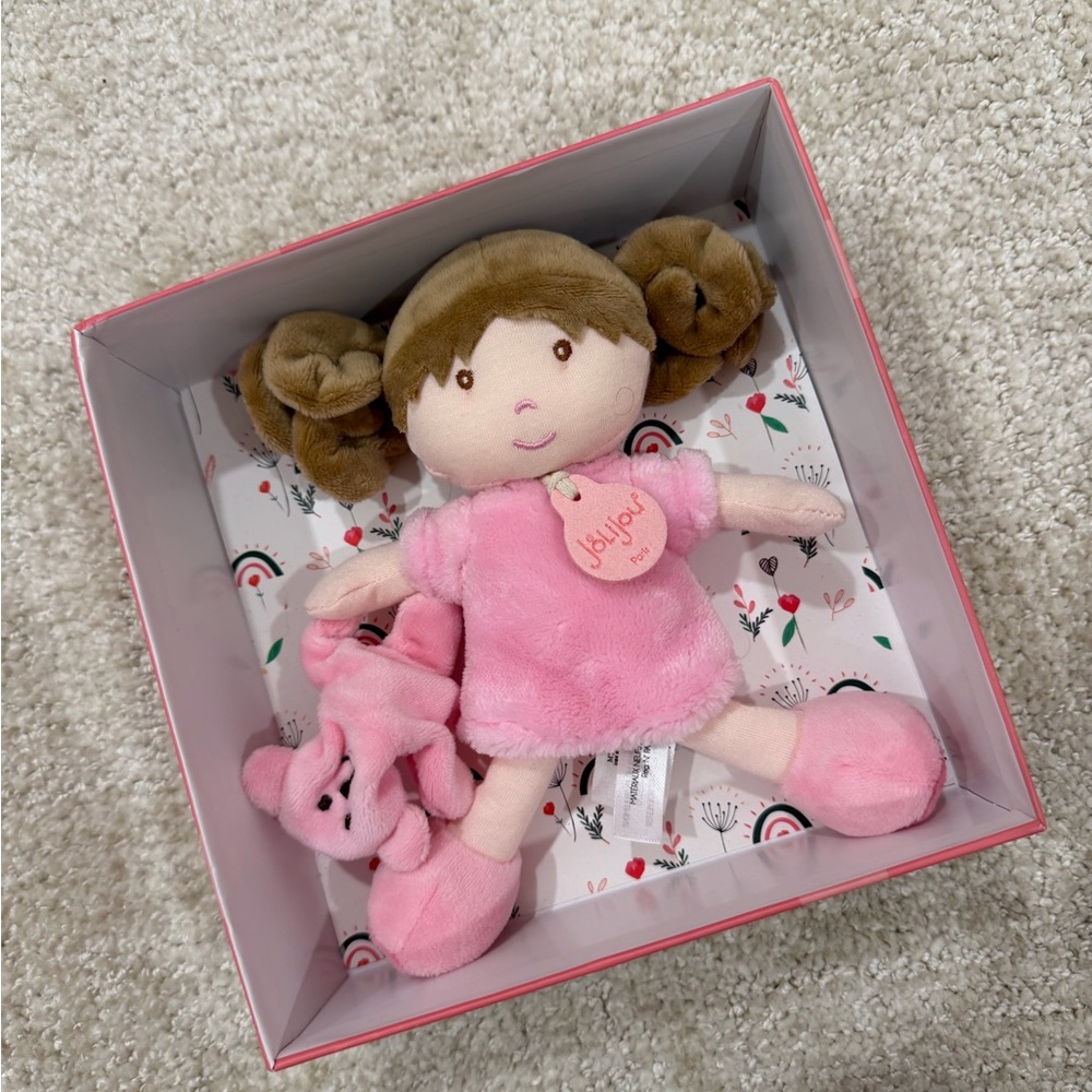 JoliJou Demoiselle Rose Doll NWT
